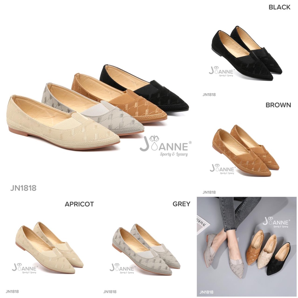 JOANNE Flat Loafers Shoes Kulit JN1818 ORIGINAL