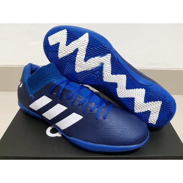FUTSAL SHOES ORIGINAL GRADE SEPATU FUTSAL ADIDAS NEMEZIZ MESSI 18.3 TEAM MODE BLUE KUALITAS PREMIUM