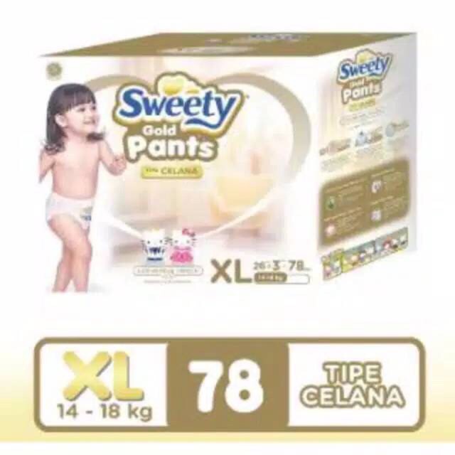 Sweety Gold Pants XL26 x 3 pack [E-Commerce Packaging]