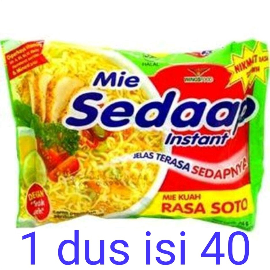 

MIE SEDAAP RASA SOTO 1 DUS