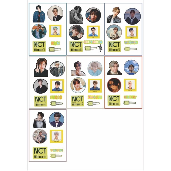 

(CUCI GUDANG) STIKER SET UNOFF WAYV KUN TEN WINWIN HENDERY XIAOJUN LUCAS YANGYANG