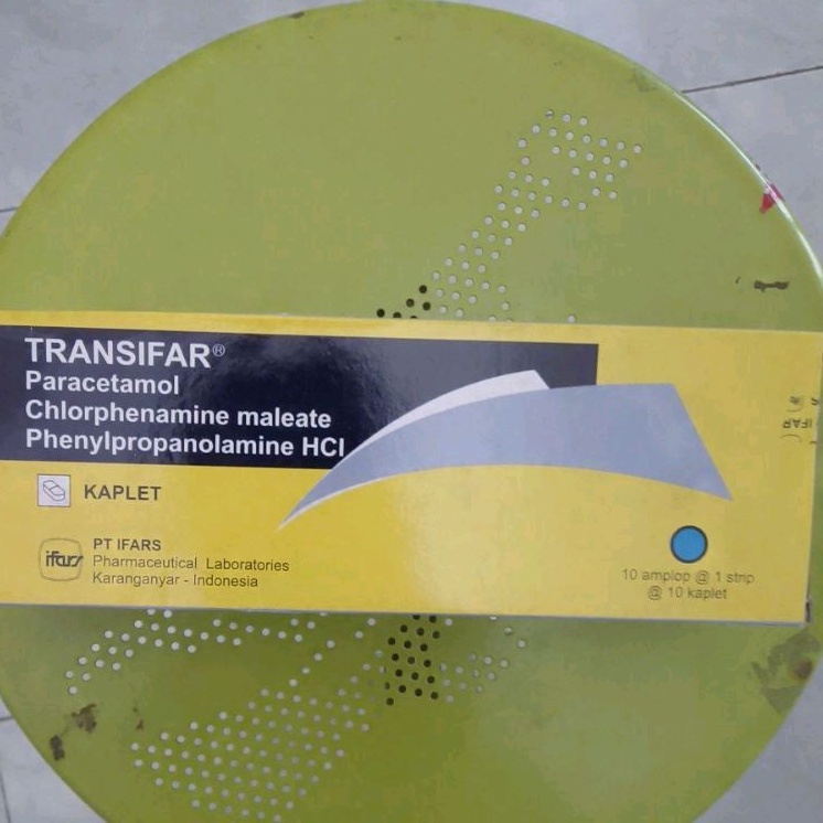 TRANSIFAR® Kaplet (Obat Flu, Pilek, Hidung Tersumbat, Demam, Sakit Kepala)