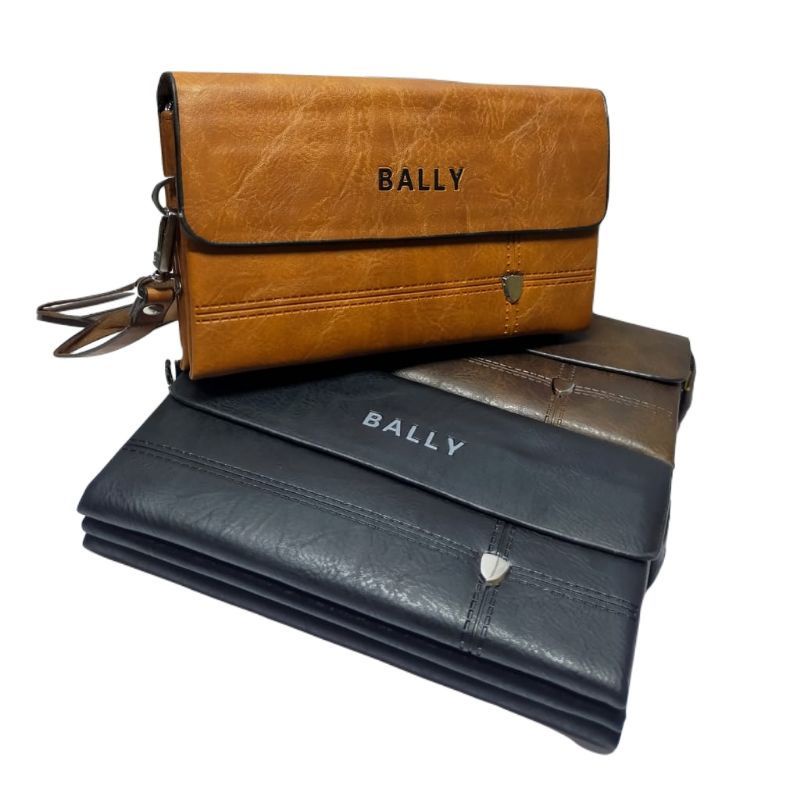 Handbag Bally 3ruang Tas Clutch pria/wanita import