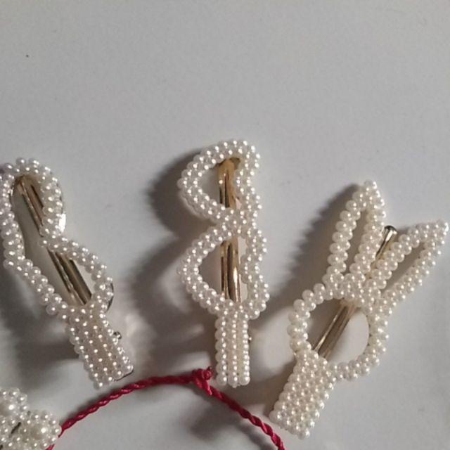  Korea Jepitan Lucu Jepit Rambut Mutiara Wanita Hairclip 