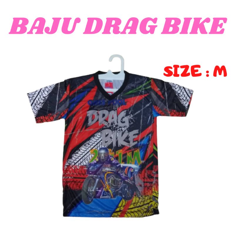 BAJU DRAG BIKE - KAOS DRAG BIKE UKURAN M