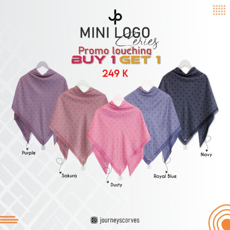 New Buy 1 get 1 free Minilogo by Journey Scarves