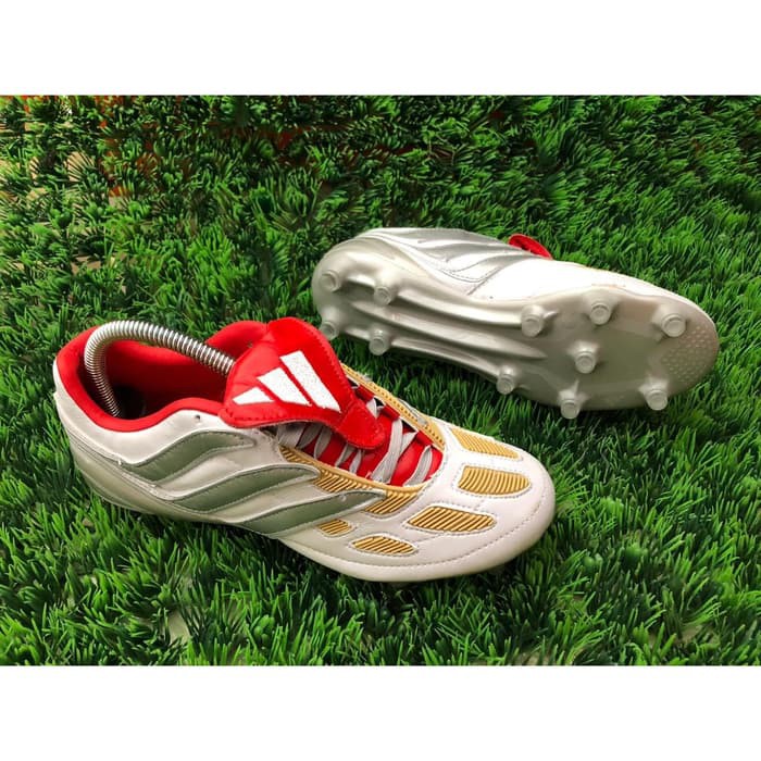 Soccer Adidas Predator Precision FG - White Red Gold