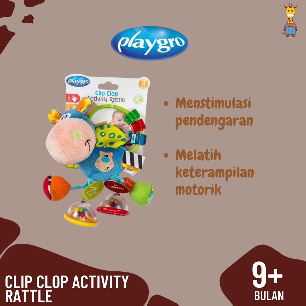 Playgro Clip Clop Activity Rattle