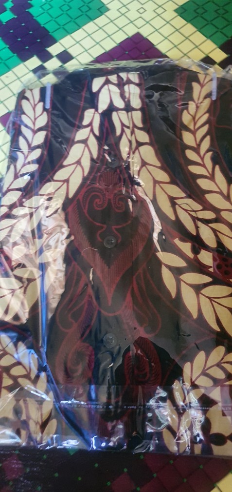 (bisa Cod) Hem Kemeja Batik Pria Slim Fit Modern Mewah Kualitas