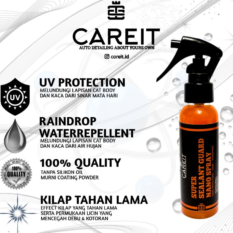 CAREIT - Nano Spray Coating | Pengkilap Motor | Mobil | Helm | Kaca | Effect Daun Talas 115ml