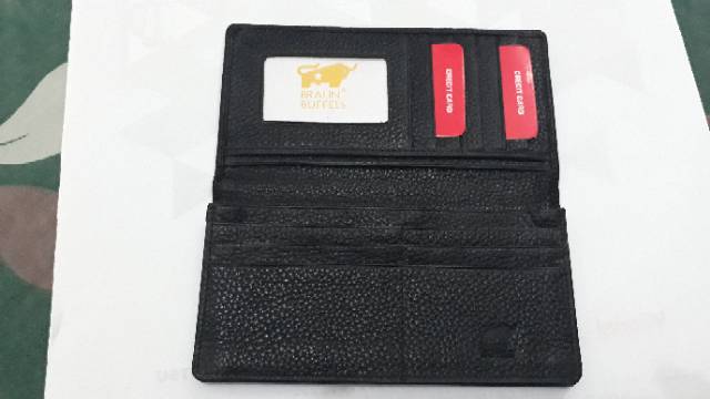 Dompet kulit braunbufell model panjang