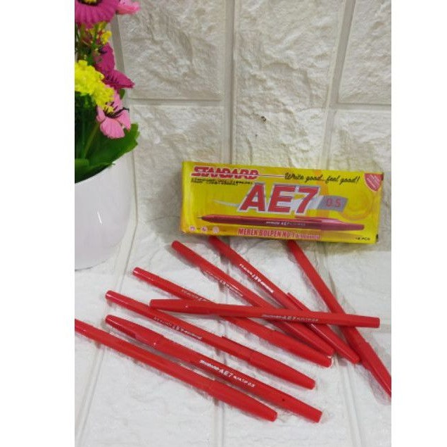 

PULPEN STANDART AE7 MERAH MURAH