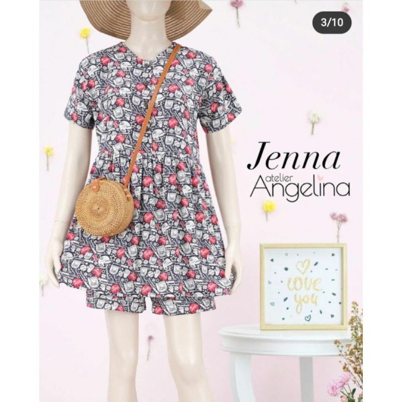 piyama jenna baseball black atelier angelina AA size S paris viscose NWT
