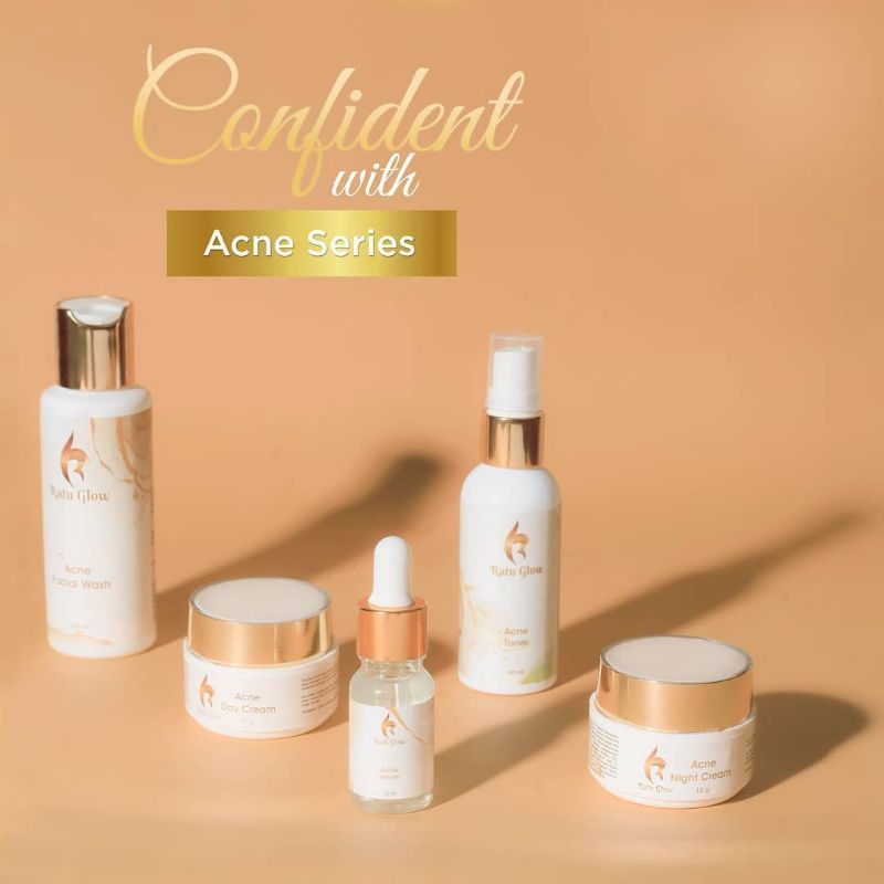 Best Seller!! Paket RATU GLOW SKINCARE/Paket wajah BerJerawat/Bopeng/Flek Hitam/BPOM-1