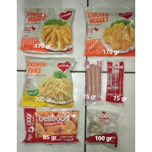 Jual Paket Hemat Belfoods Frozen Food Murah Nugget Kentang Sosis