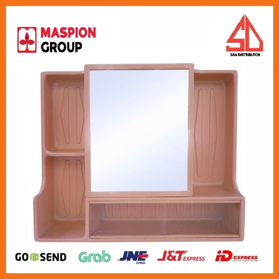 miror box Maspion cermin dinding wall cabinet mc-8 | rak cermin kamar mandi mc8