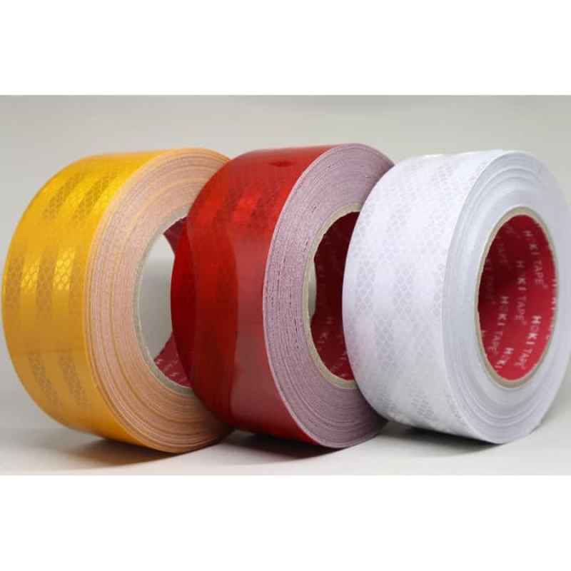 Lakban Scotlight Waterproof @ 1 Meter / Reflector Tape Pemantul Cahaya 2 Inch / Stiker Uji KIR