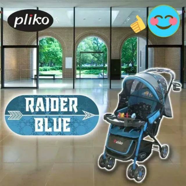 Stroller kereta dorong bayi pliko raider bisa hadap depan kirim gosend baru