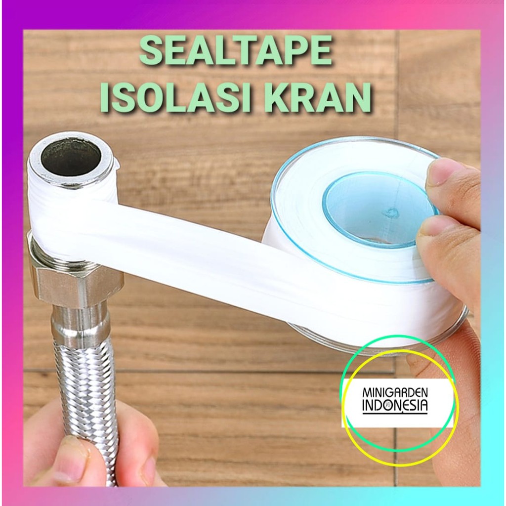 SEAL TAPE 1/2 INCH 10M  Solatip Keran Pipa Kran Air penutup kran bocor isolasi sealtape teflon tape