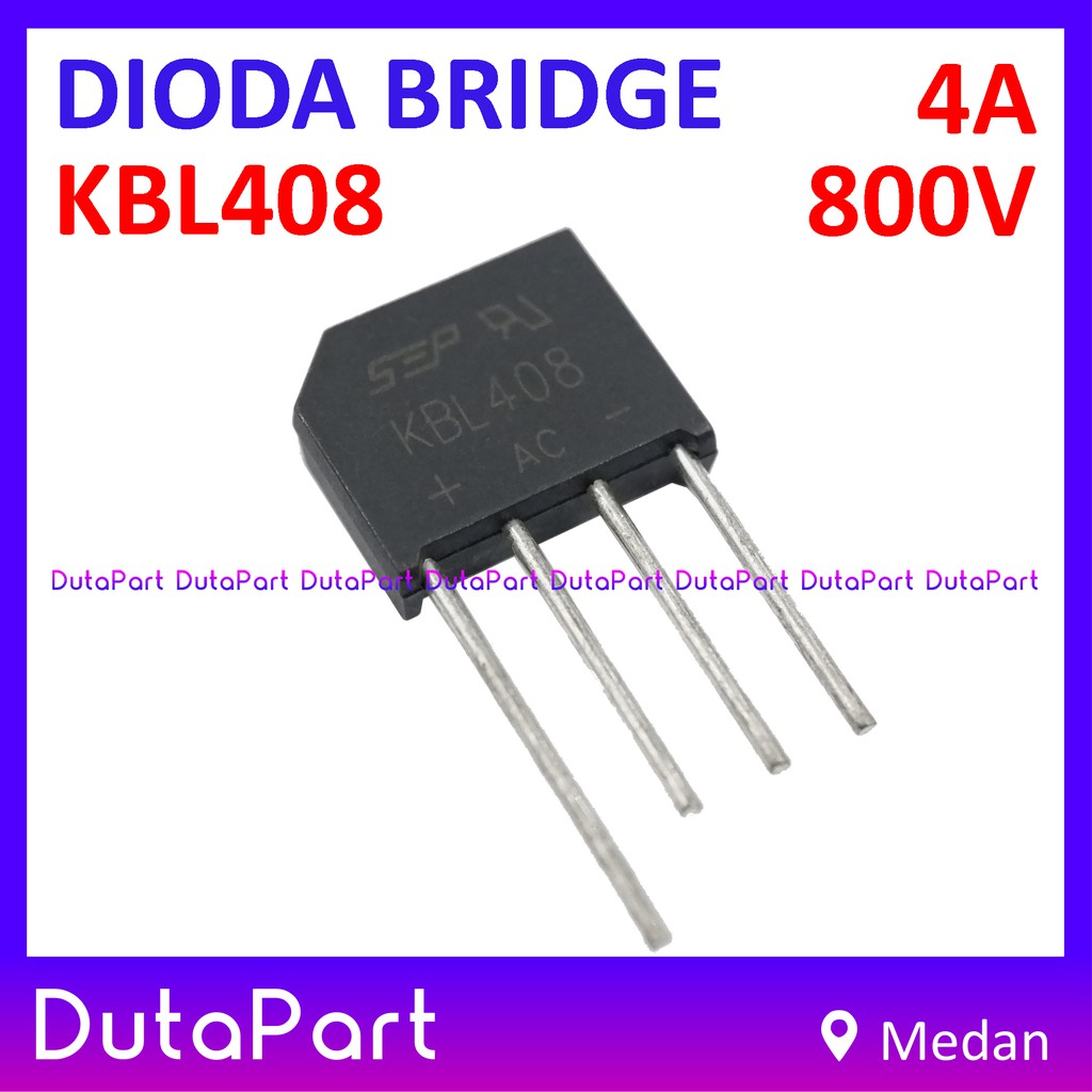 KBL408 4A 800V Dioda Sisir Jembatan Bridge Rectifier Rangkaian 4 Diode