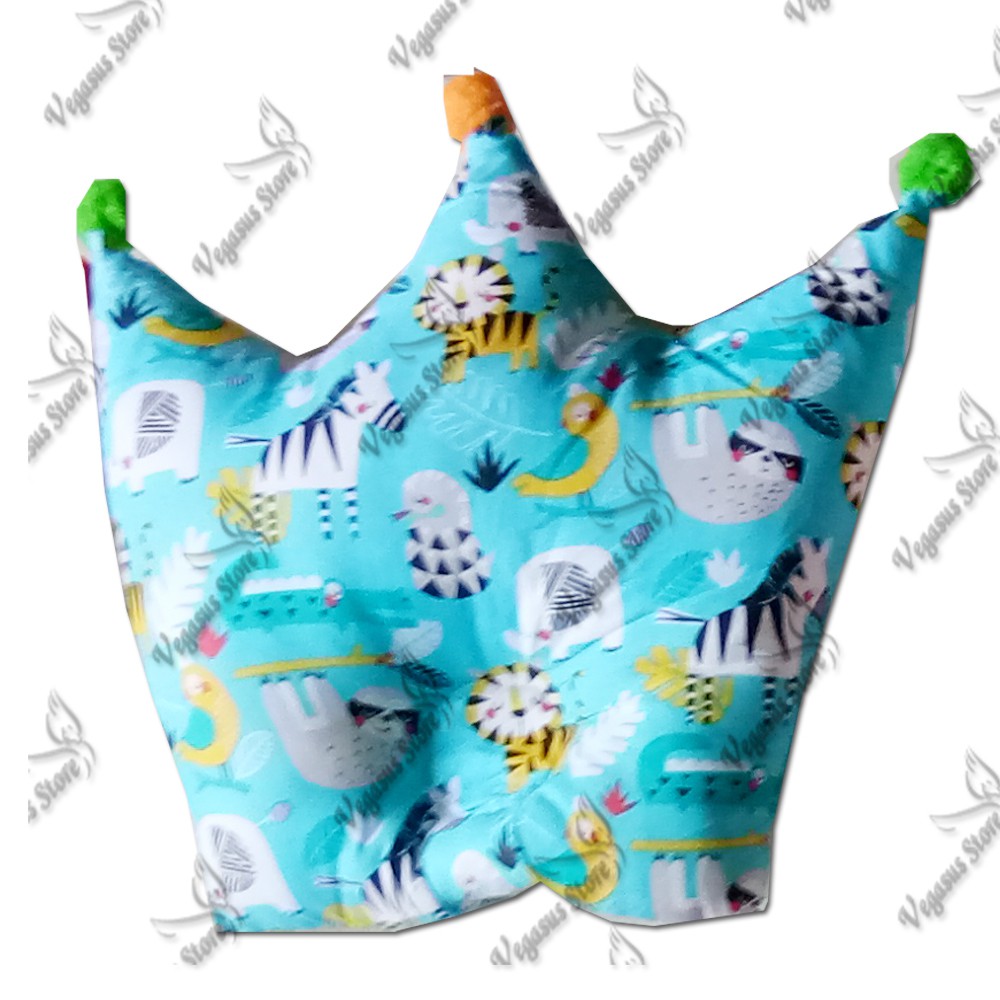 Bantal Bayi Anti Peyang Mahkota Crown Bahan katun - Vegasus Store(COD)