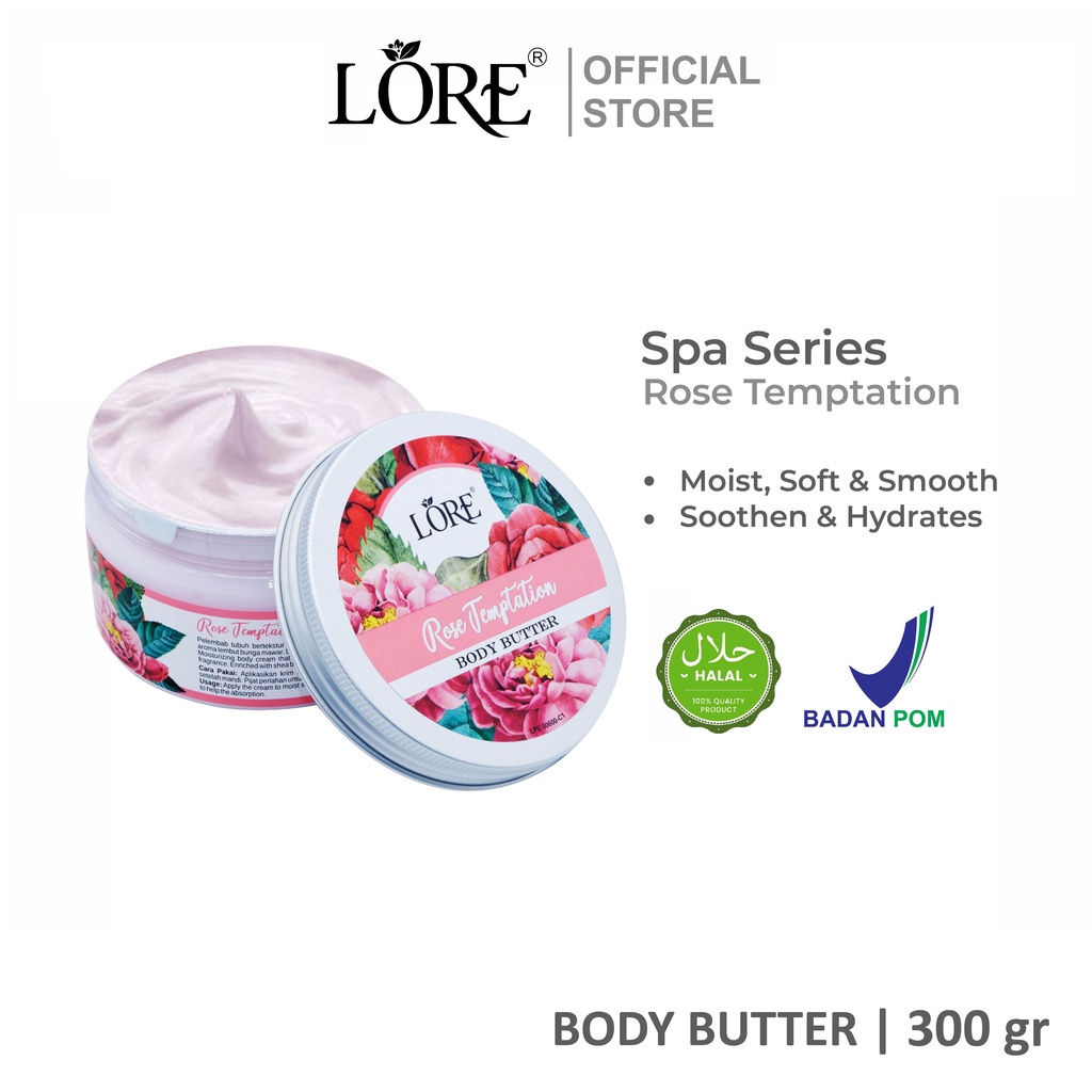 LORE Rose Temptation Body Butter 300 gr