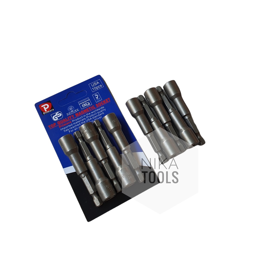 Mata Bor Sok Sock Roofing 10pcs Ruping Magnet Magnetic 8x65 mm