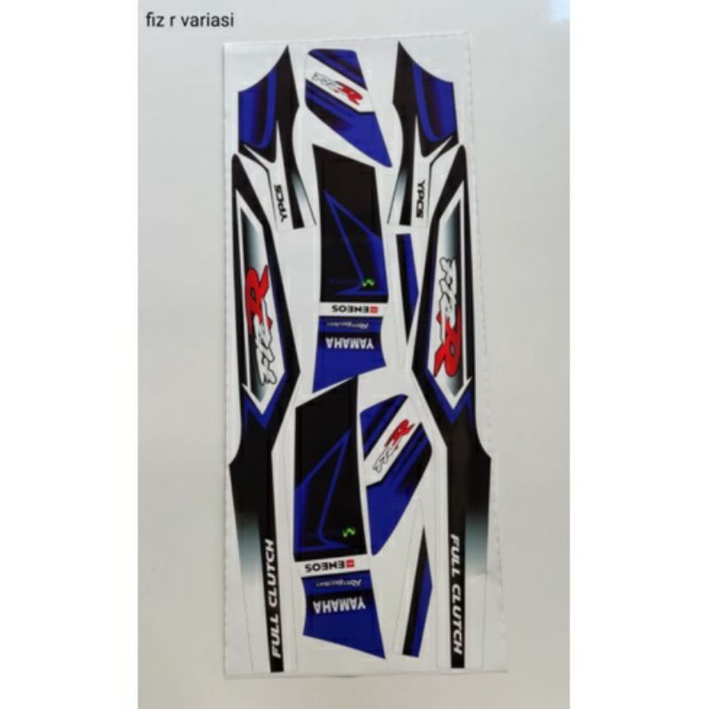 STRIPING FIZ R VARIASI LAMINASI BIRU, striping stiker yamaha fiz r variasi biru terbaik