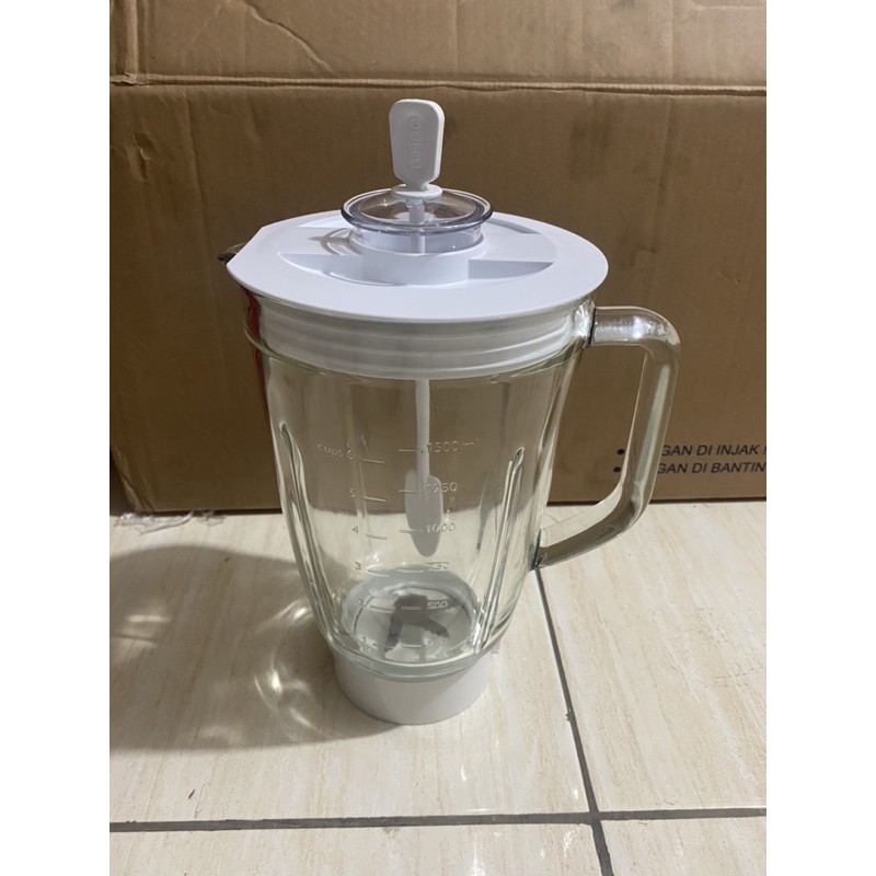 Set jar blender philips Turbo kaca Hr 2116 , 2115 , 2061 , 2071 , EHM 8089 8099 8000 gelas besar