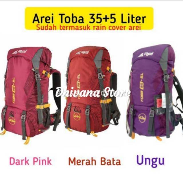 Tas Gunung Rei Tas Carrier Rei Toba 35+5L