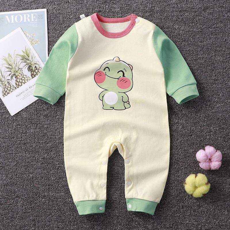 Pakaian Jumpsuit Baju Tidur Anak Bayi Perempuan Laki-Laki Lengan Panjang Import Umur 0 - 1 tahun Model Terbaru Lucu