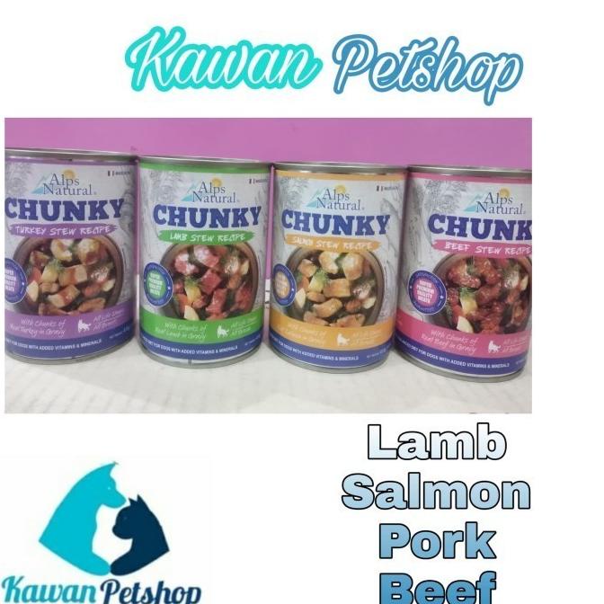 Alps Chunky Dog Food Canned All Varian 1 Box (24 Ps)-Promo Grab Gojek Miaway_Store