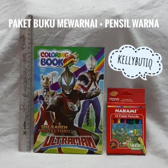 

PAKET BUKU MAINAN MEWARNAI ANAK SET PENSIL WARNA KARAKTER ULTRAMAN