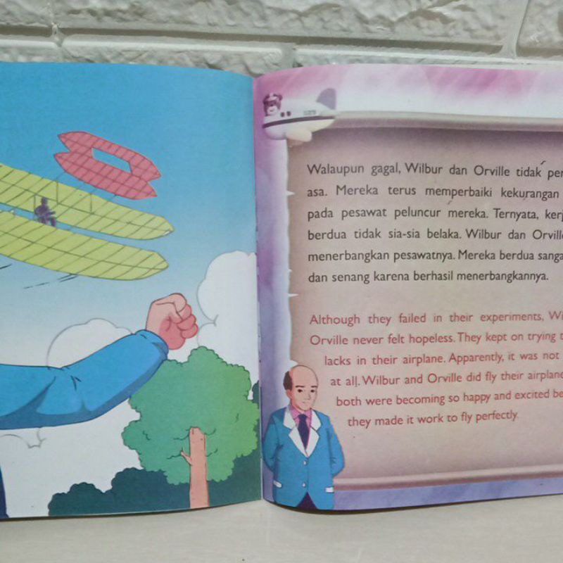 Buku Cerita Tokoh Penemu Pesawat Terbang Wilbur Wright &amp; Orville Wright