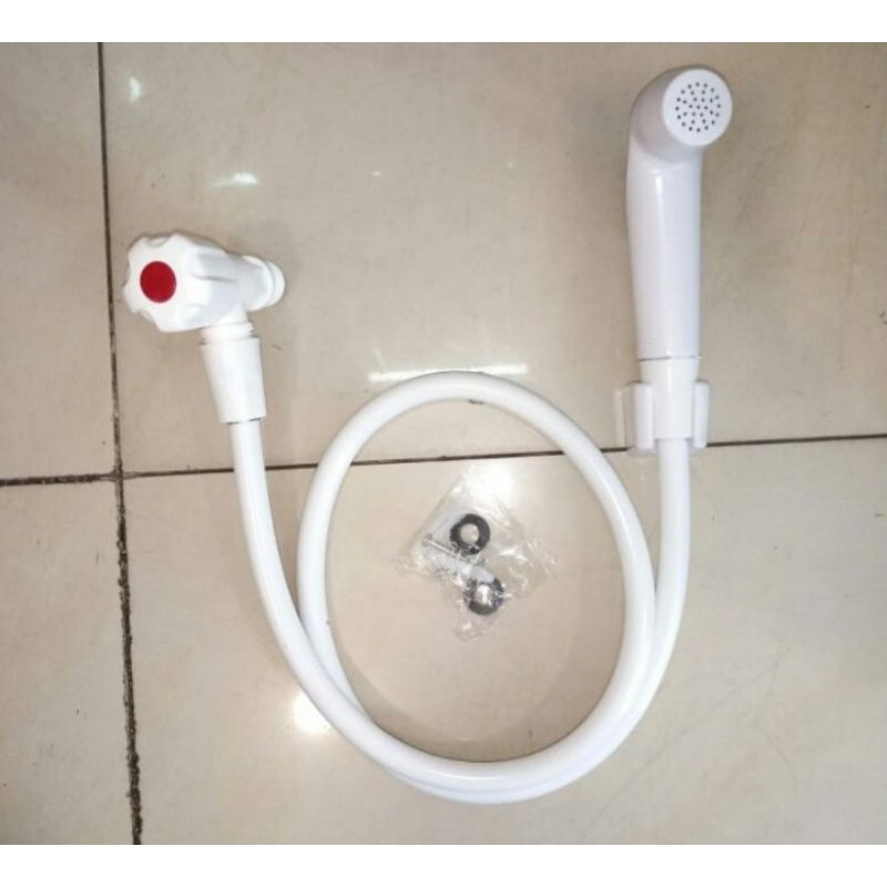 Jet shower fre kran / Jet shower putih