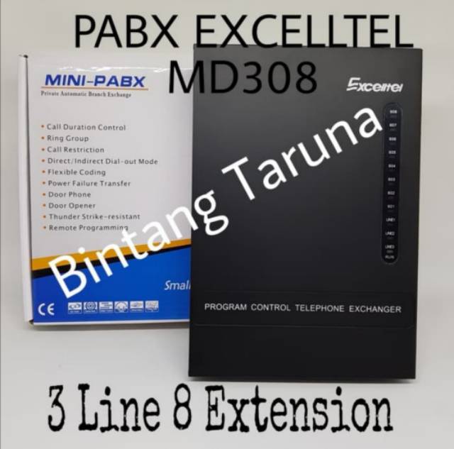 Pabx Excelltel MD308 Mini Pabx Excelltel MD308 setara PB308 Soho Seri