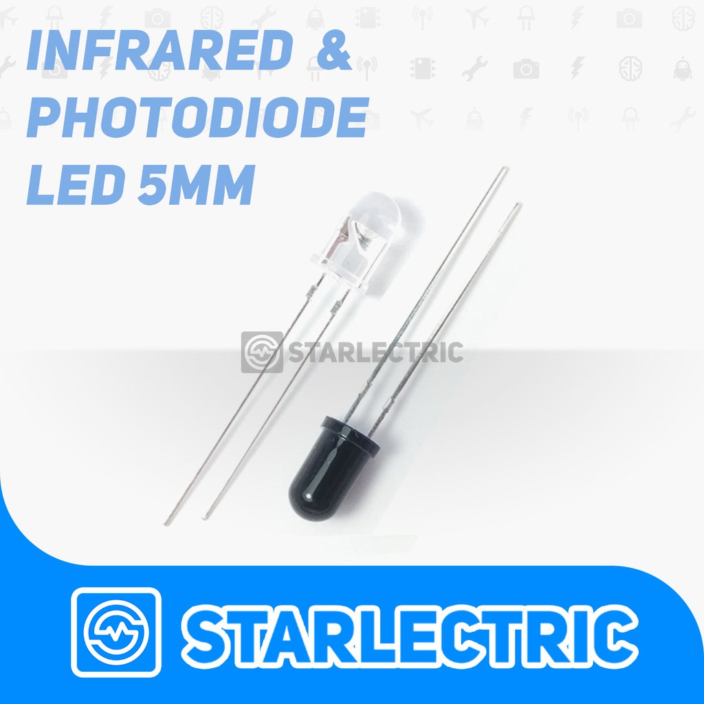 Infrared &amp; Photodiode LED Pair 5mm / IR TX &amp; RX