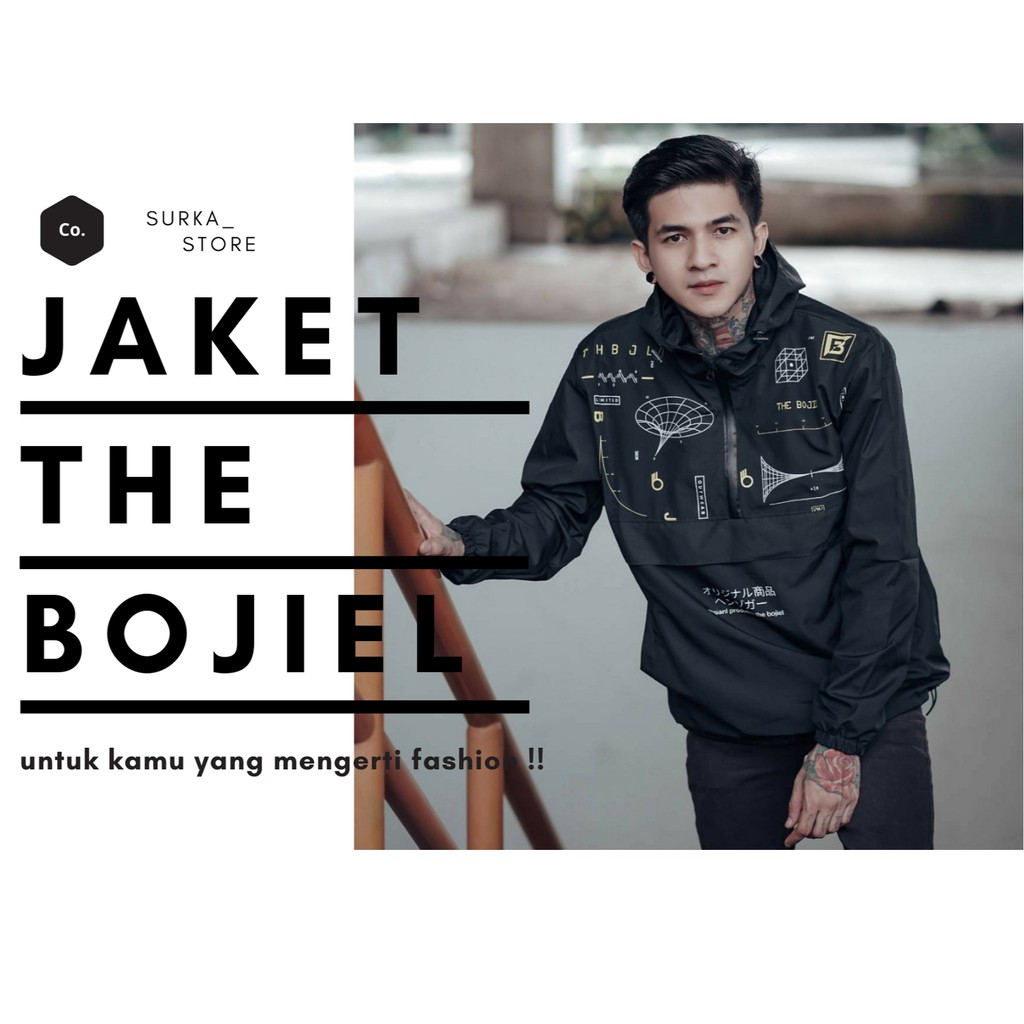 JAKET PRIA - JAKET CAGOULE 3D UNISEX - JAKET KANTONG DOREMON
