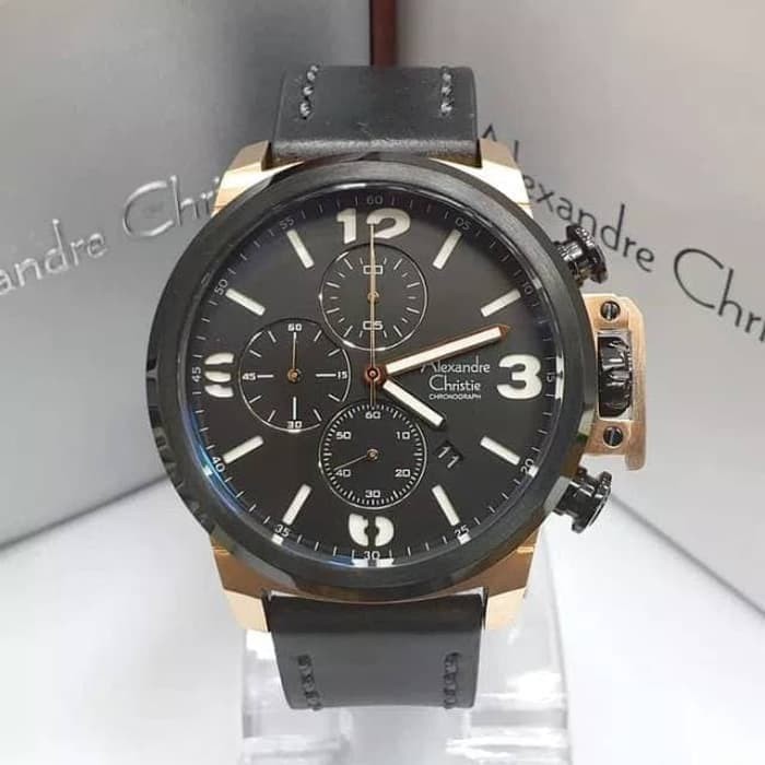 Alexandre Christie AC 6280 Chronograph Black Rosegold