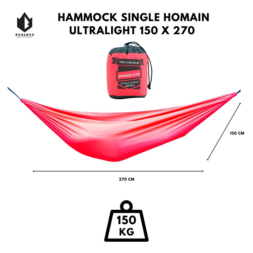 Hammock Hommain single ultralight - Hammock Homain - Hammock Singgle Homain