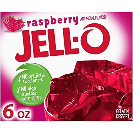 

JELL-O RASPBERRY GELATIN DESSERT 85GR USA IMPOR (NON HALAL)