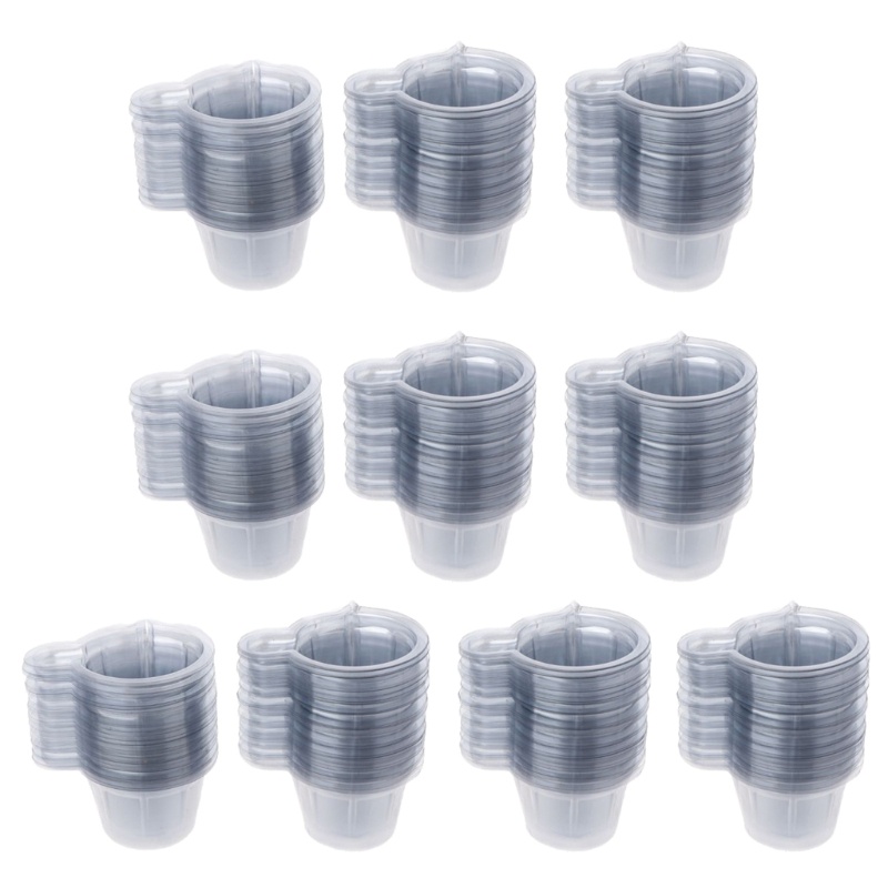 SIY  500PCS 40ml Epoxy Mixing Cups Graduated Plastic Cup for Resin Epoxy Paint Stain Disposable Dispensing Cups Resin Crafts