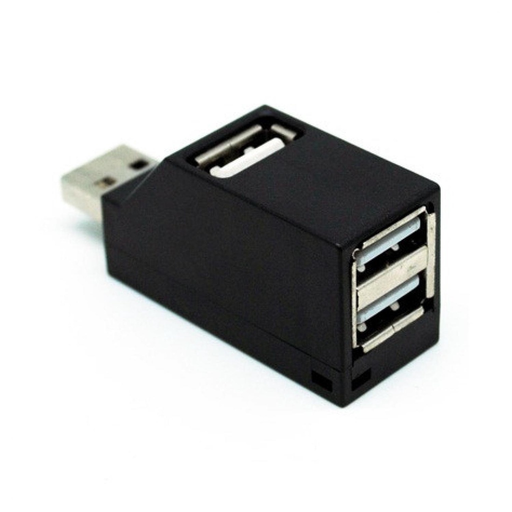 Unitek Mini Super Speed USB 2.0 Hub 3 Ports - Y-2153-Hitam-Slot USB-3 Port