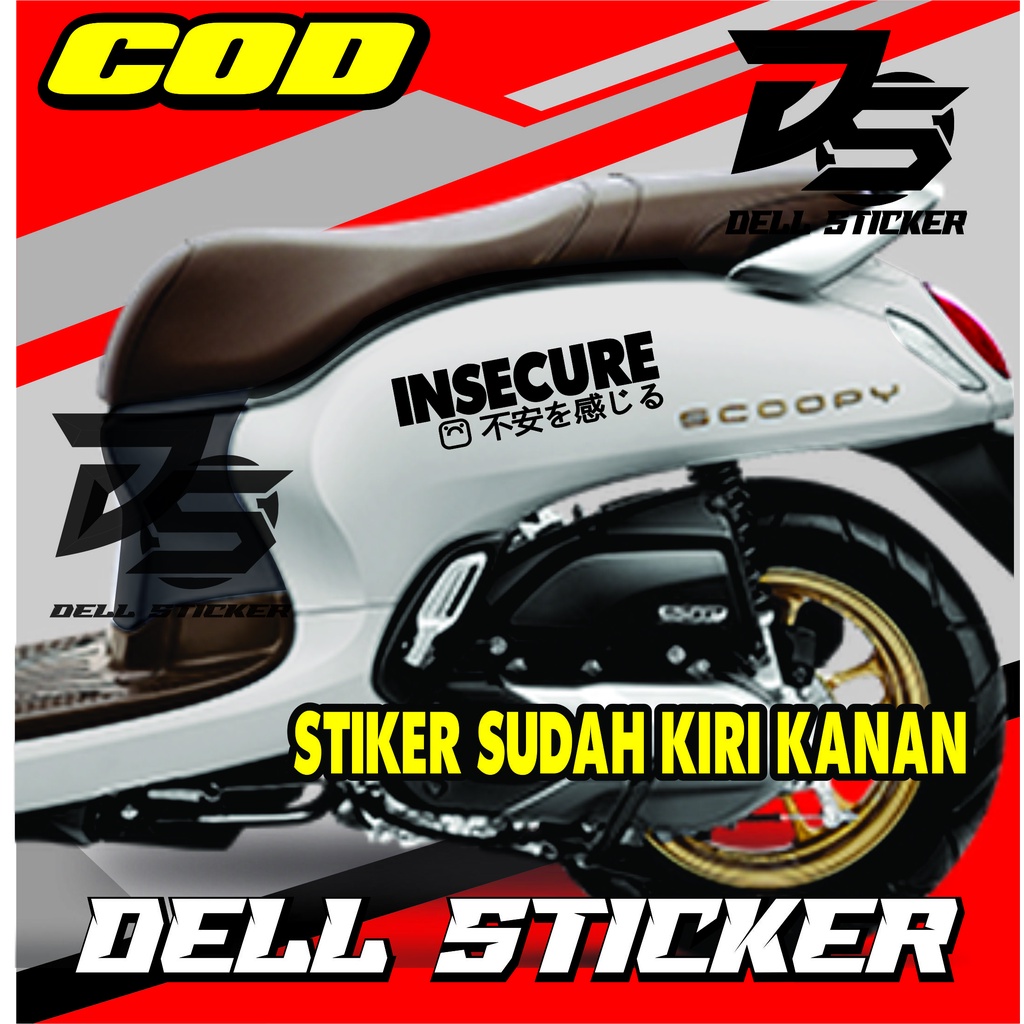 STIKER SCOOPY INSECURE Stiker motor scoopy terbaru Stiker all scoopy