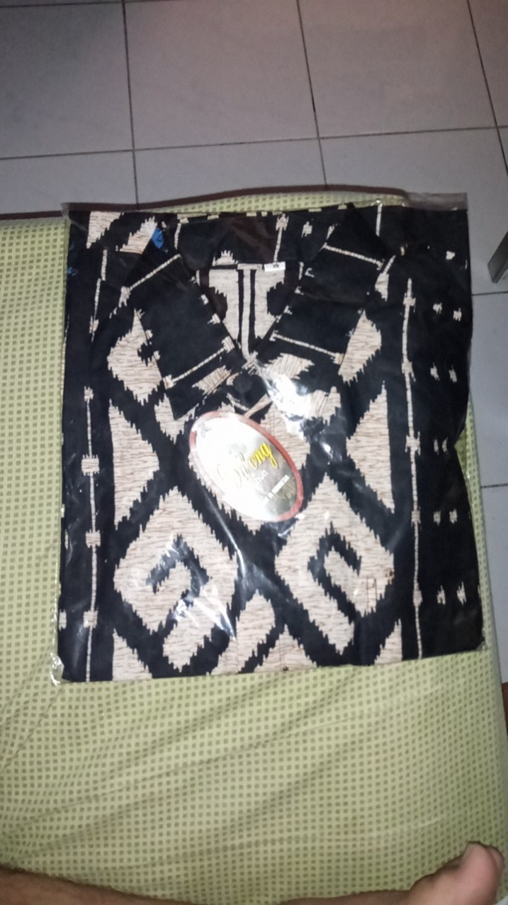 Bswart Batik Hrb026 Kenongo Hem Pendek Padi Pekalongan M L Xl Batik Pria Murah Modern Grosir