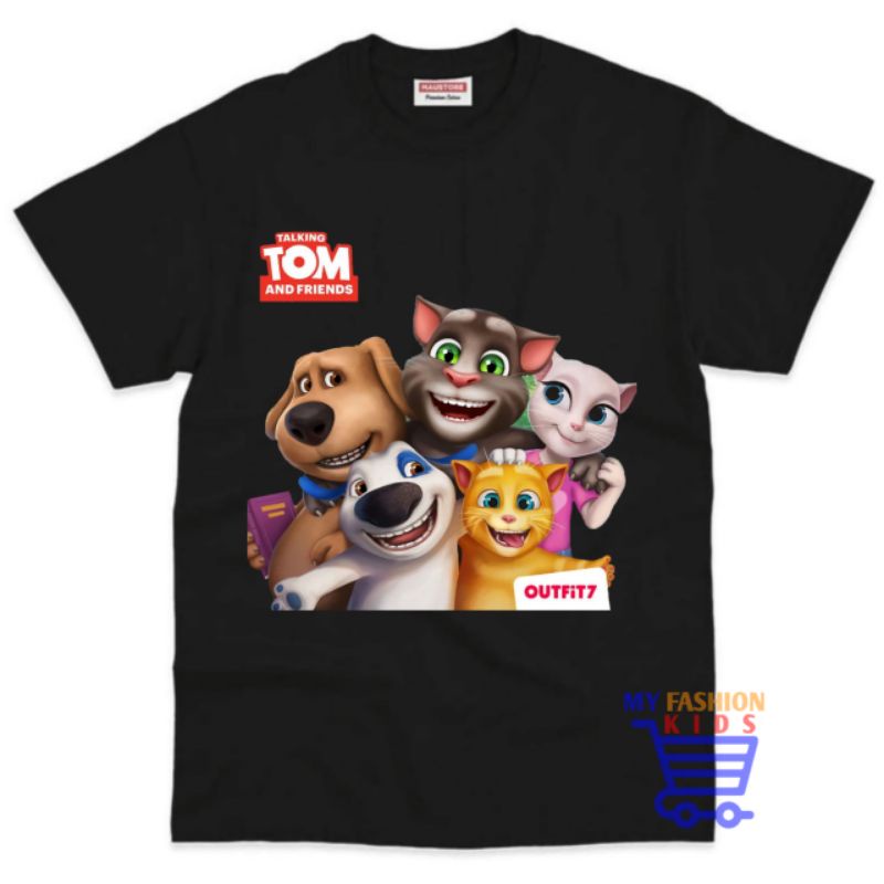 BAJU ANAK KAOS ANAK TALKING TOM AND FRIENDS BAHAN PREMIUM