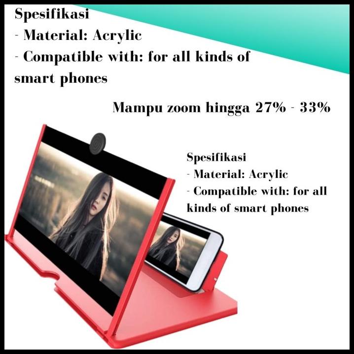 Kaca Pembesar Layar Hp 3D 14 Kaca Bioskop Hp 14 Inch