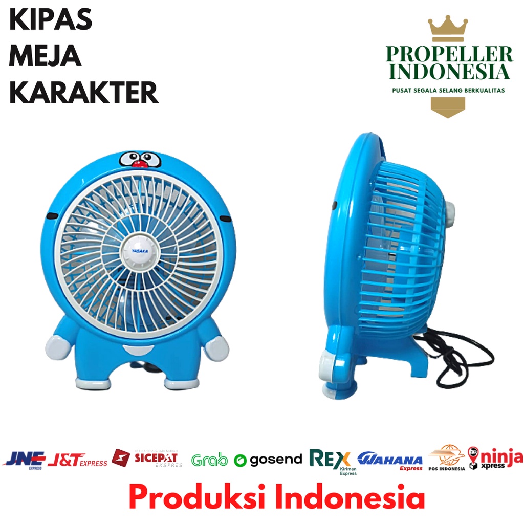 Kipas Angin Meja Karakter 8Inch Desk Fan Portable