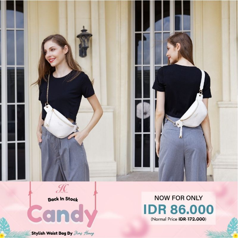 CANDY WAISTBAG JIMSHONEY TAS PINGGANG WANITA SIMPLE