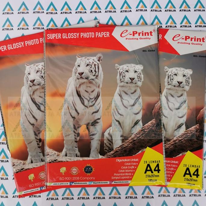 

Promo Awal tahun Kertas Foto A4 Super Glossy Photo Paper E-Print Promo Awal tahun